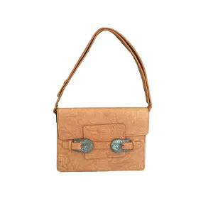 Fendi Tan Textured Shoulder Bag