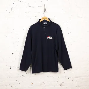 Fila 1/4 Zip Fleece - Blue - L