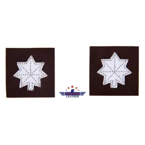 Fivestar leather Lieutenant Colonal (LTC) Leather Rank Insignia