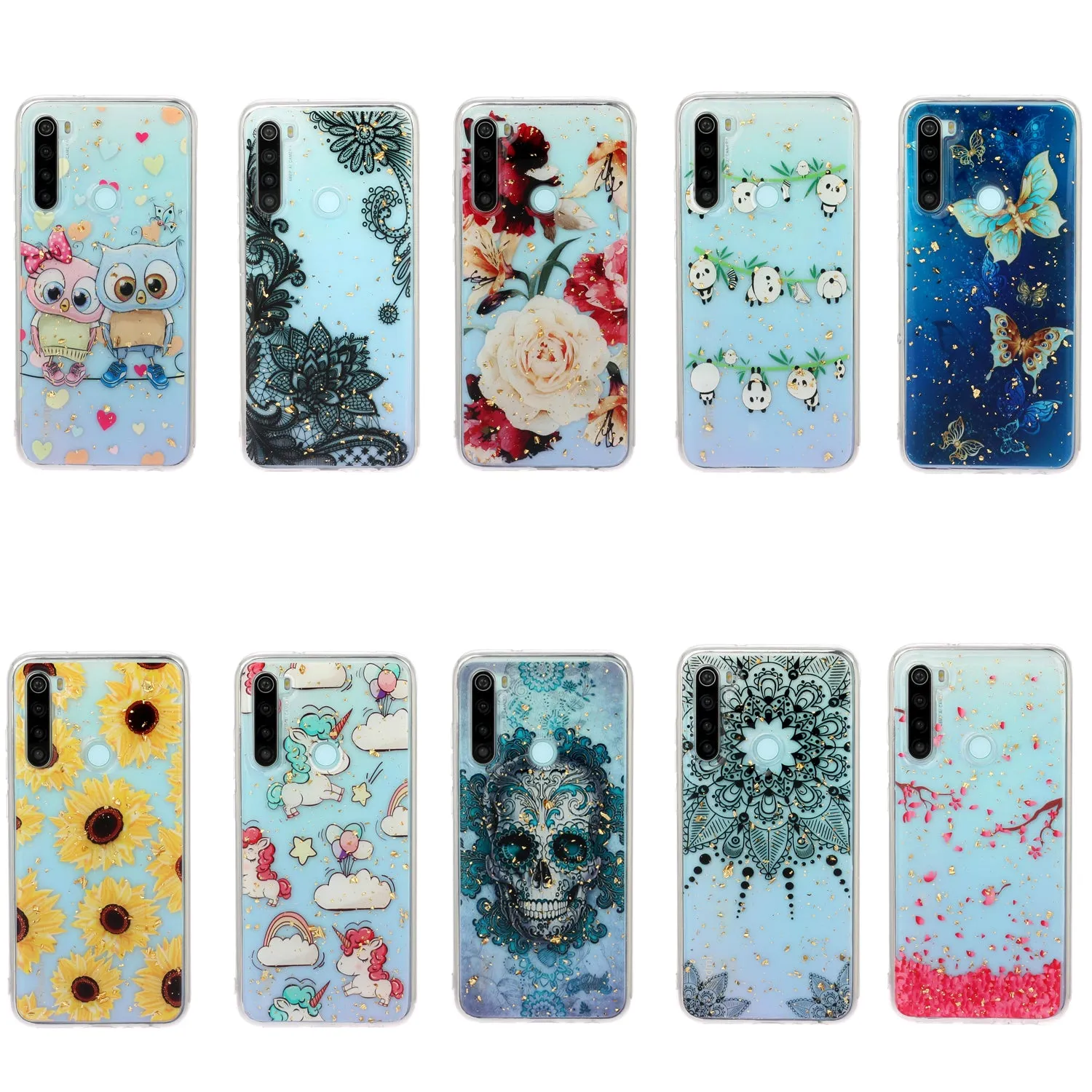 For Redmi Note 8 / Redmi Note 8 Pro Cellphone Cover Beautiful Painted Pattern Comfortable Wear TPU Phone Shell 9