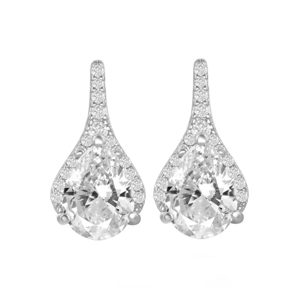 Framed Pear-Shaped Earrings