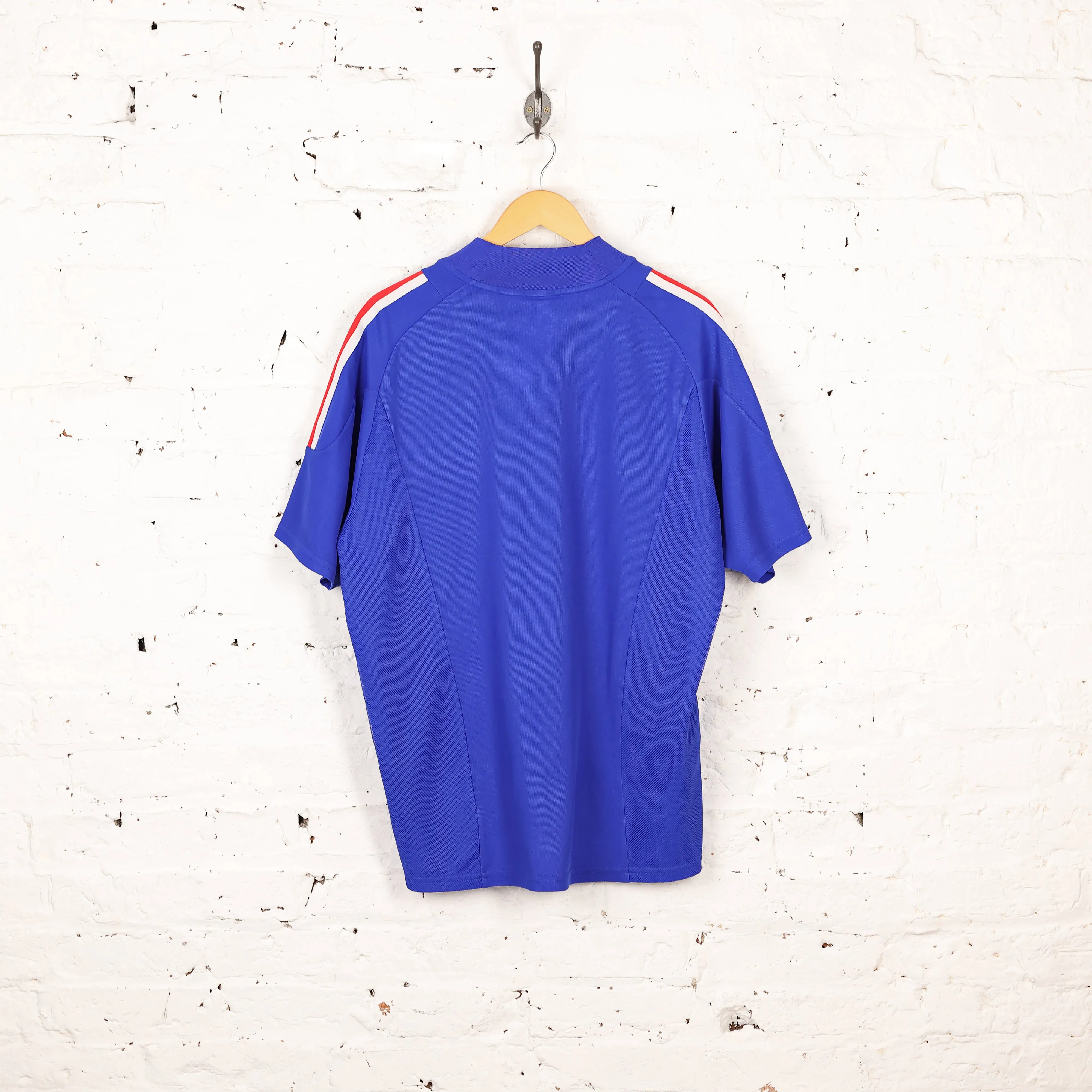 France 2002 Adidas Home Football Shirt - Blue - L