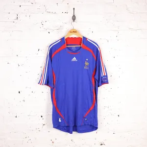 France 2006 Adidas Home Football Shirt - Blue - XXL