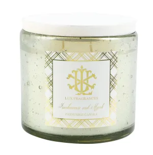 Frankincense and Myrrh 12oz Clear Glass with White Lid