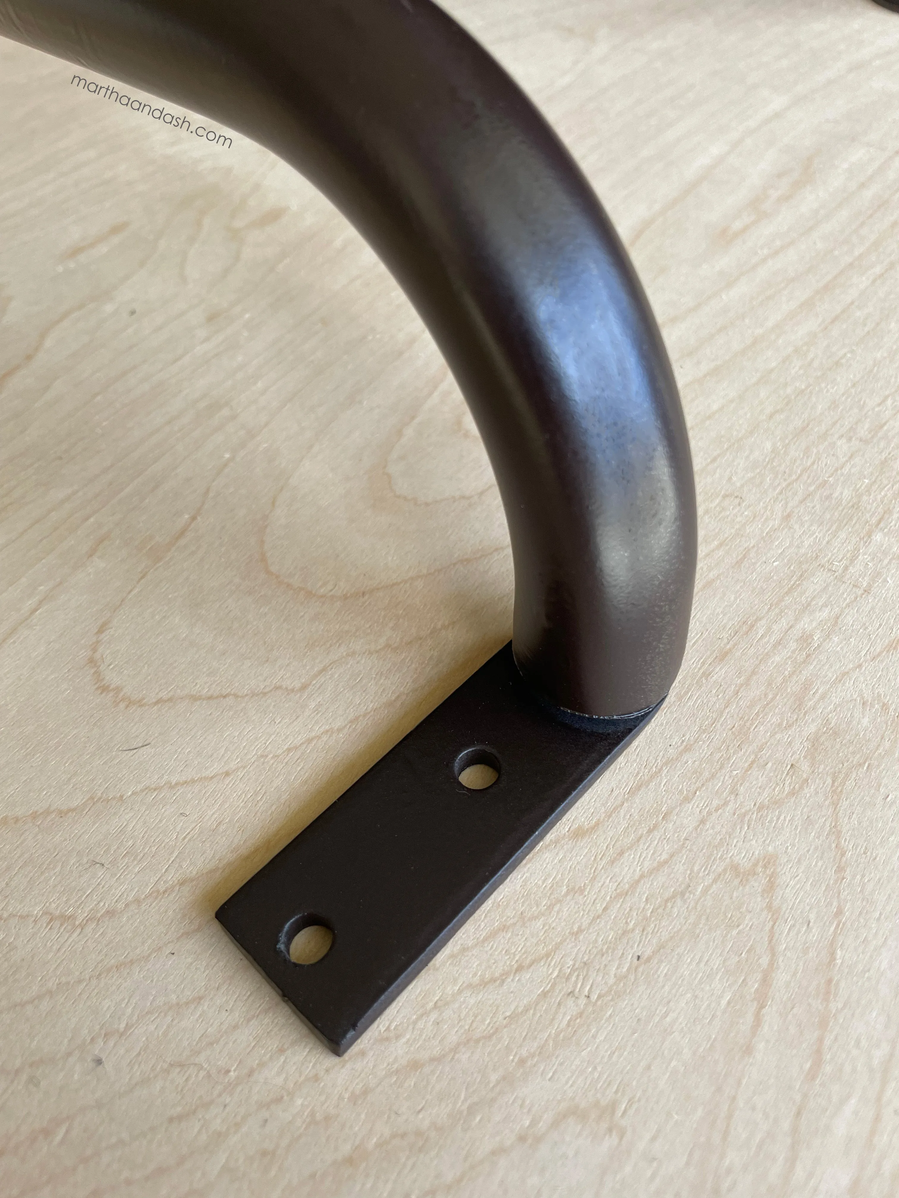 French Curved Iron Rod / Dark Brown (Set)