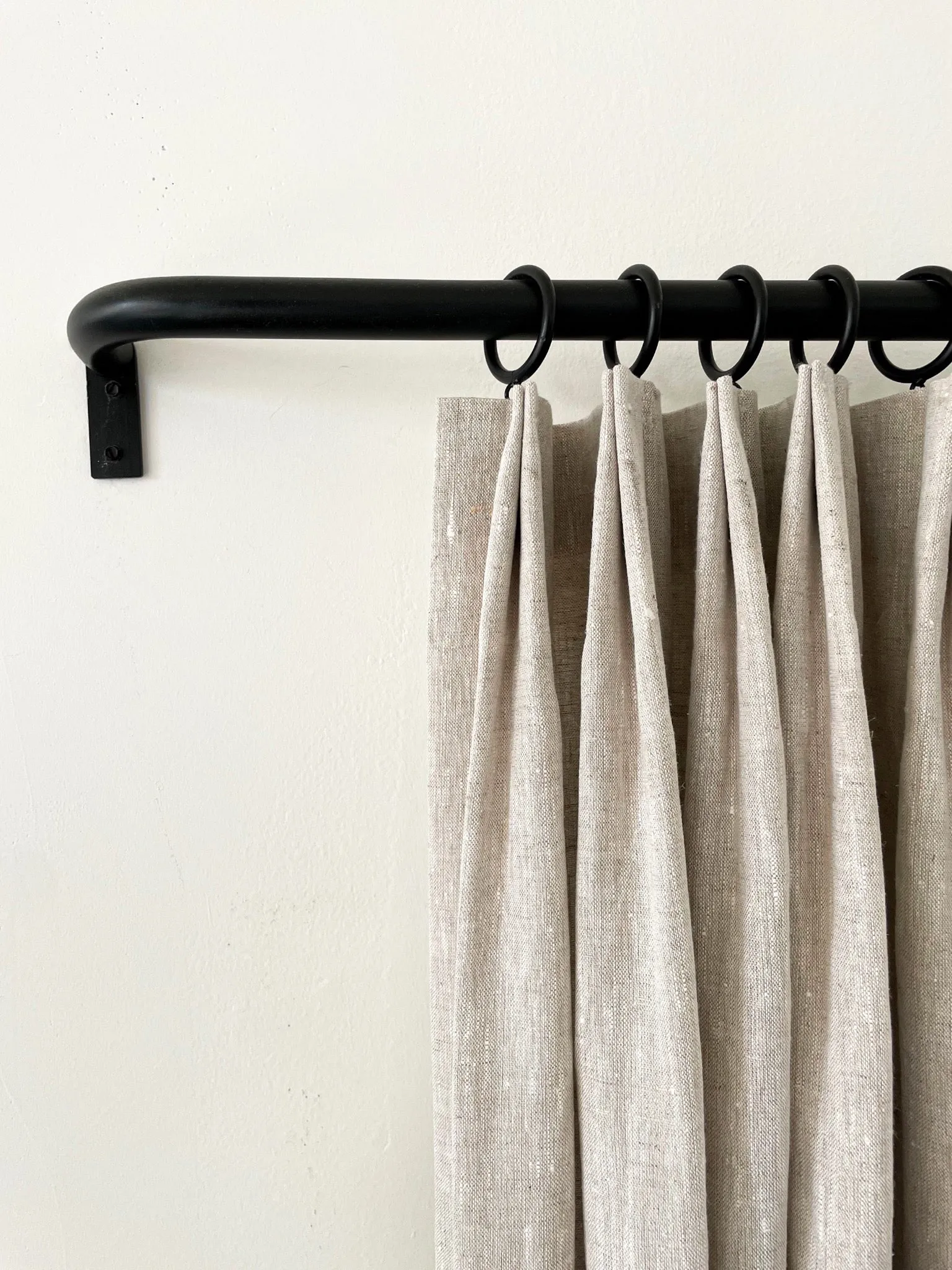 French Curved Iron Rod / Dark Brown (Set)