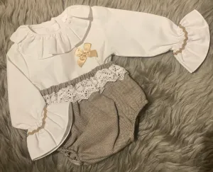 Frilly Bow 2 Piece Set