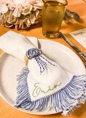 Fringe Linen Dinner Napkin