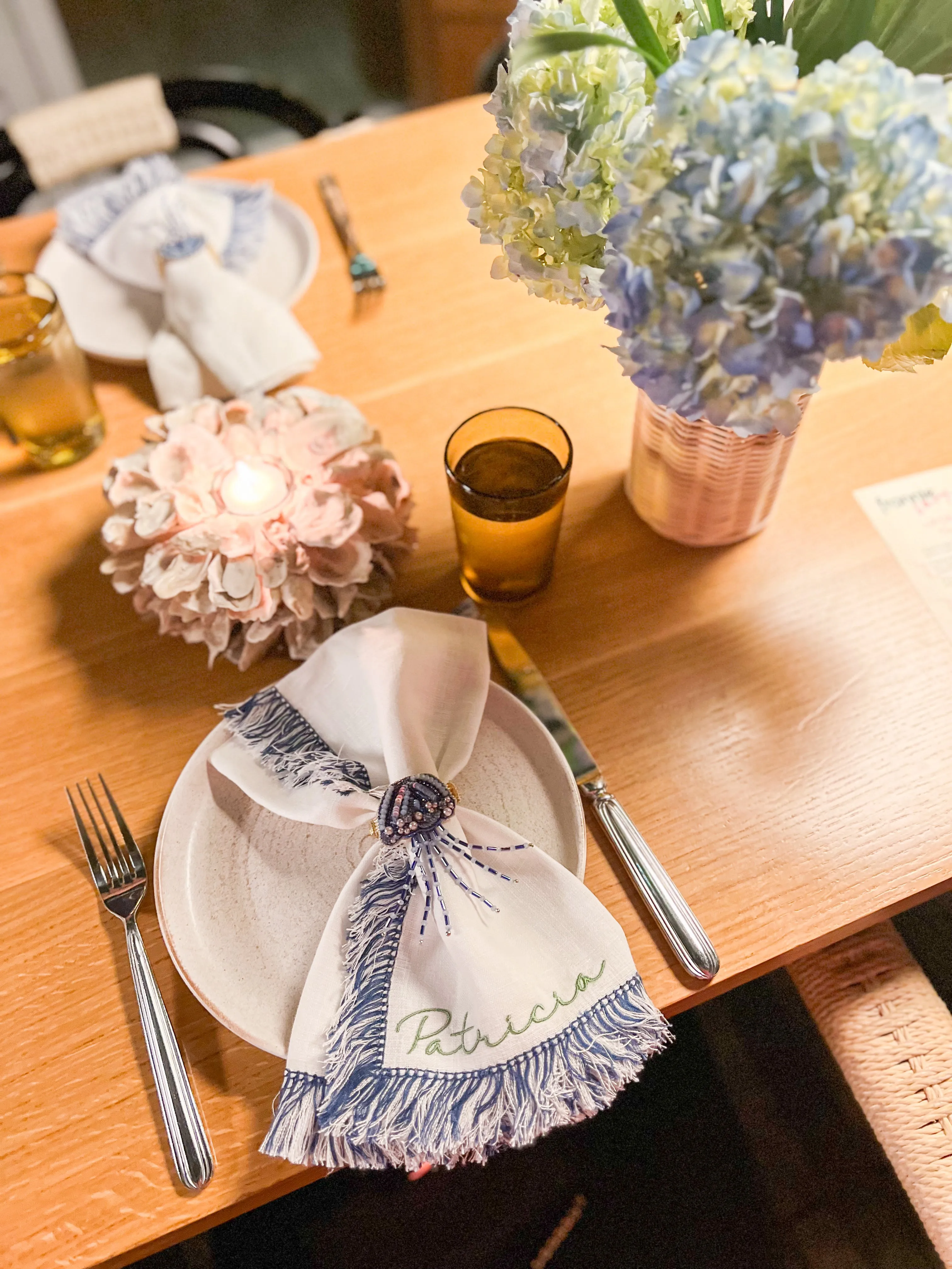 Fringe Linen Dinner Napkin