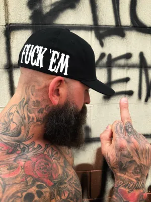 FUCK EM FLEXFIT COTTON SIDE STYLE HAT