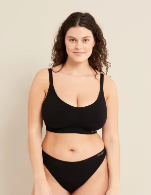 Full Bust Wireless Bra - Black