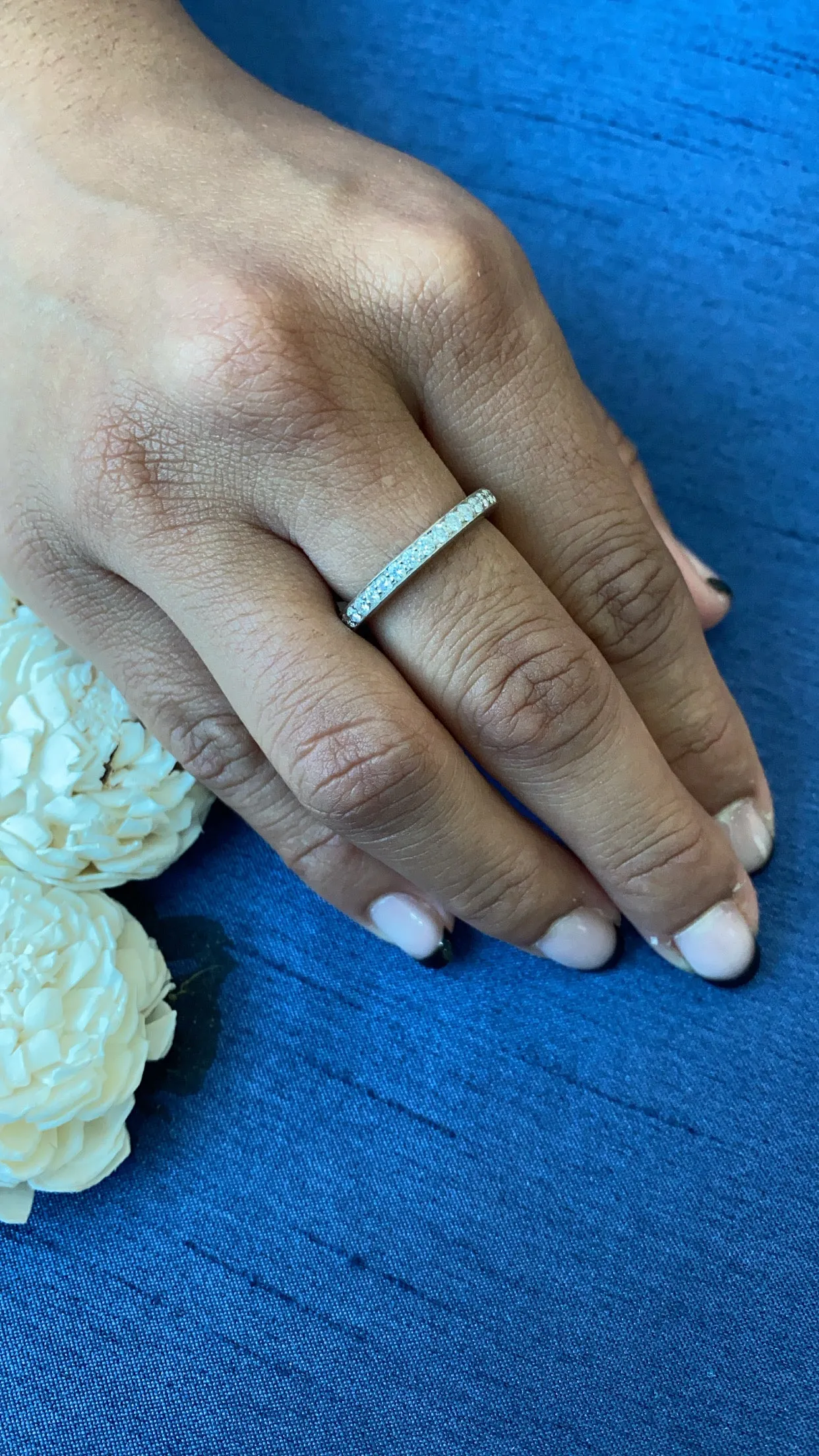 Full Eternity Round Diamond Yellow Gold Ring
