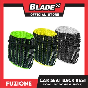 Fuzione Car Seat Back Rest Comfortable Support Single FSC-01 (Assorted Colors) Driving Seat Back Rest