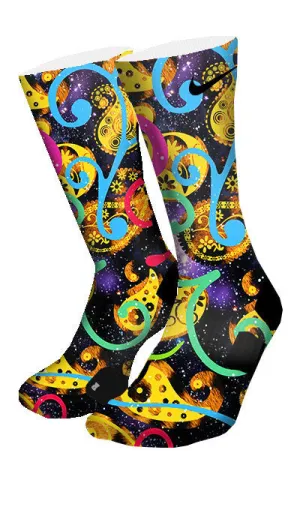 Galaxy Paisley Custom Elite Socks