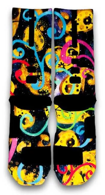 Galaxy Paisley Custom Elite Socks