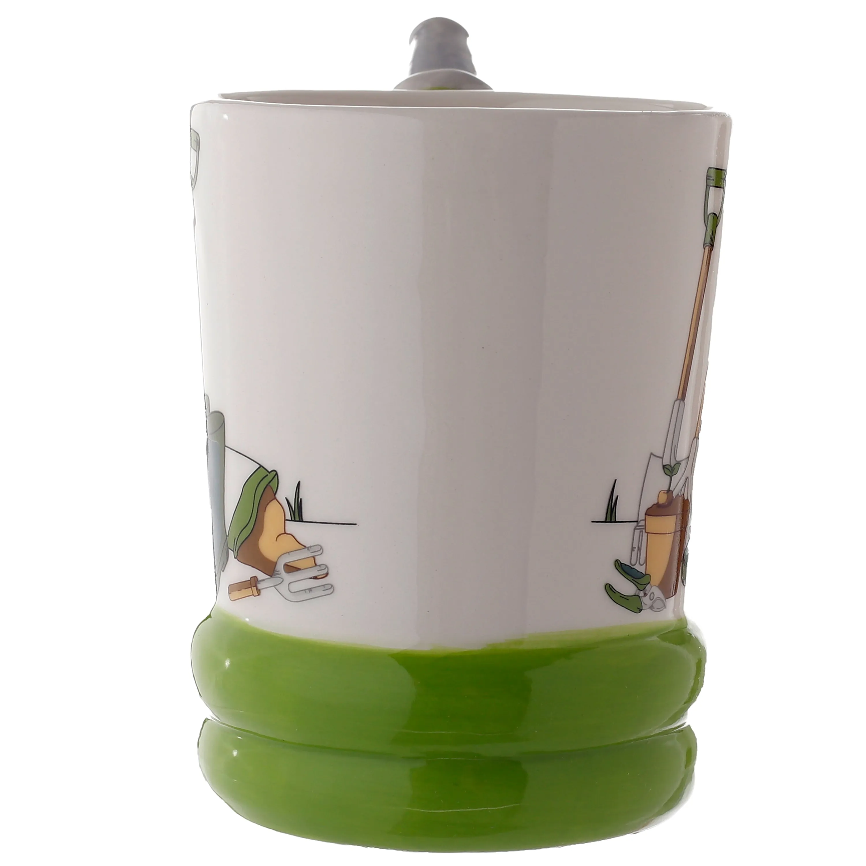 Garden Hose Ceramic Shaped Handle Mug
