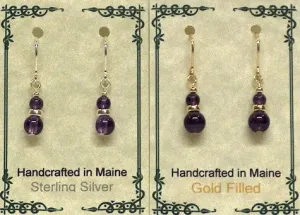 Gemstone Drop Earrings