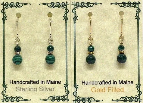 Gemstone Drop Earrings