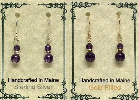 Gemstone Drop Earrings