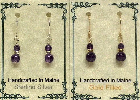 Gemstone Drop Earrings