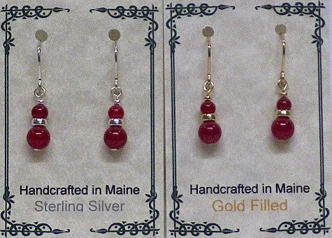 Gemstone Drop Earrings
