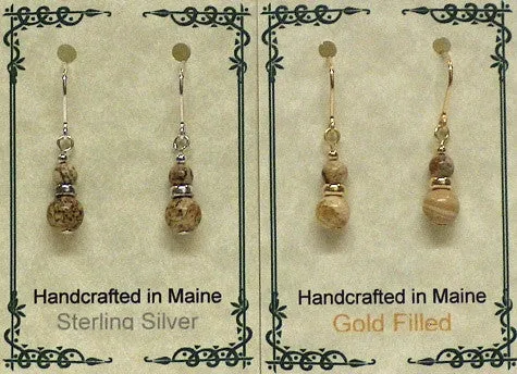 Gemstone Drop Earrings