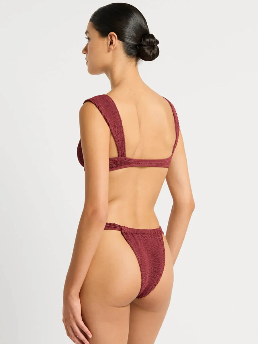 Georgia Balconette in Carmine Recycled