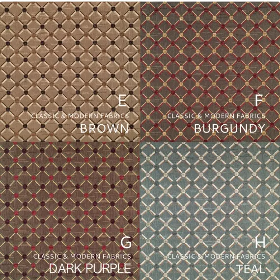 Gold Diamond Dot Flat Roman Shade