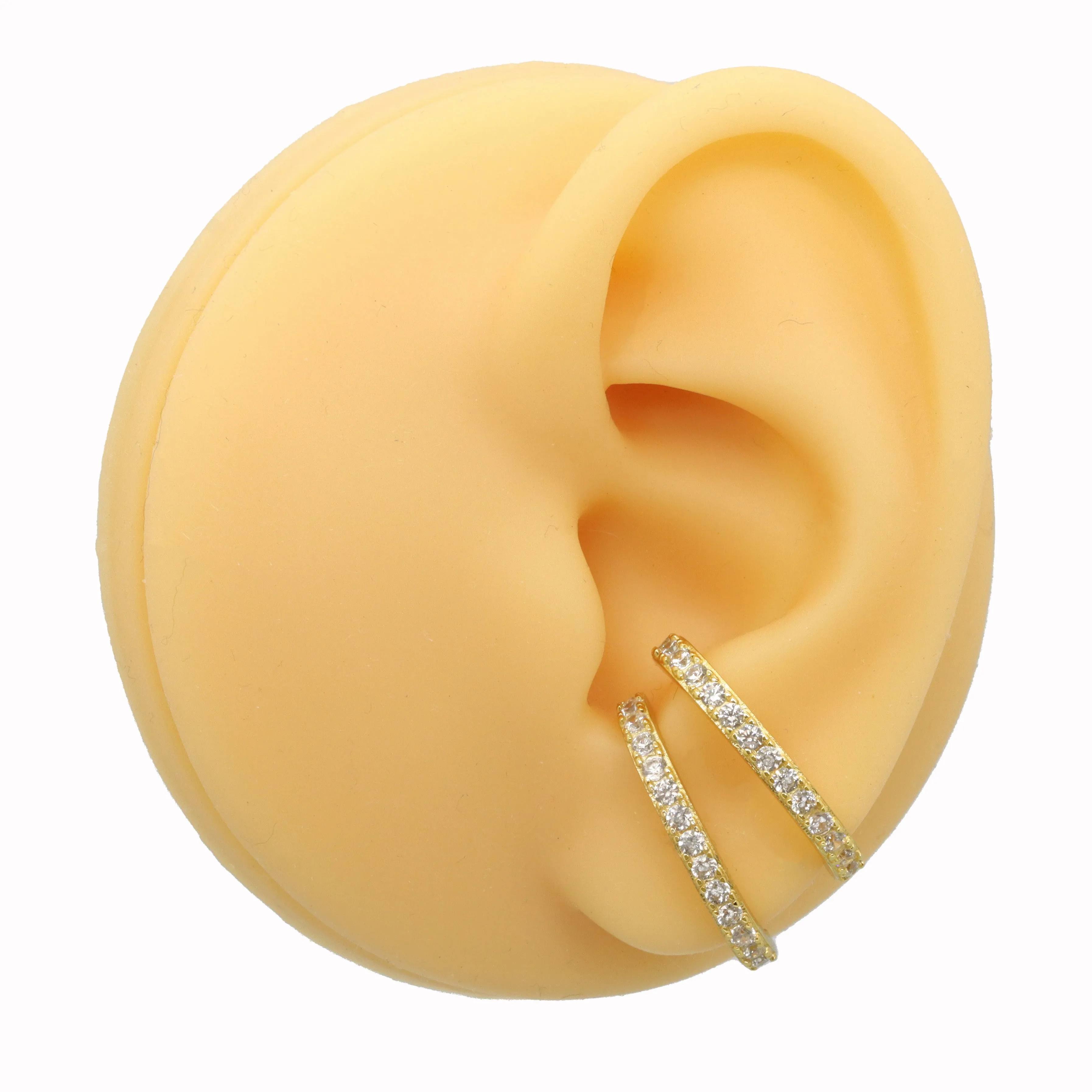 Gold Pave Earrings