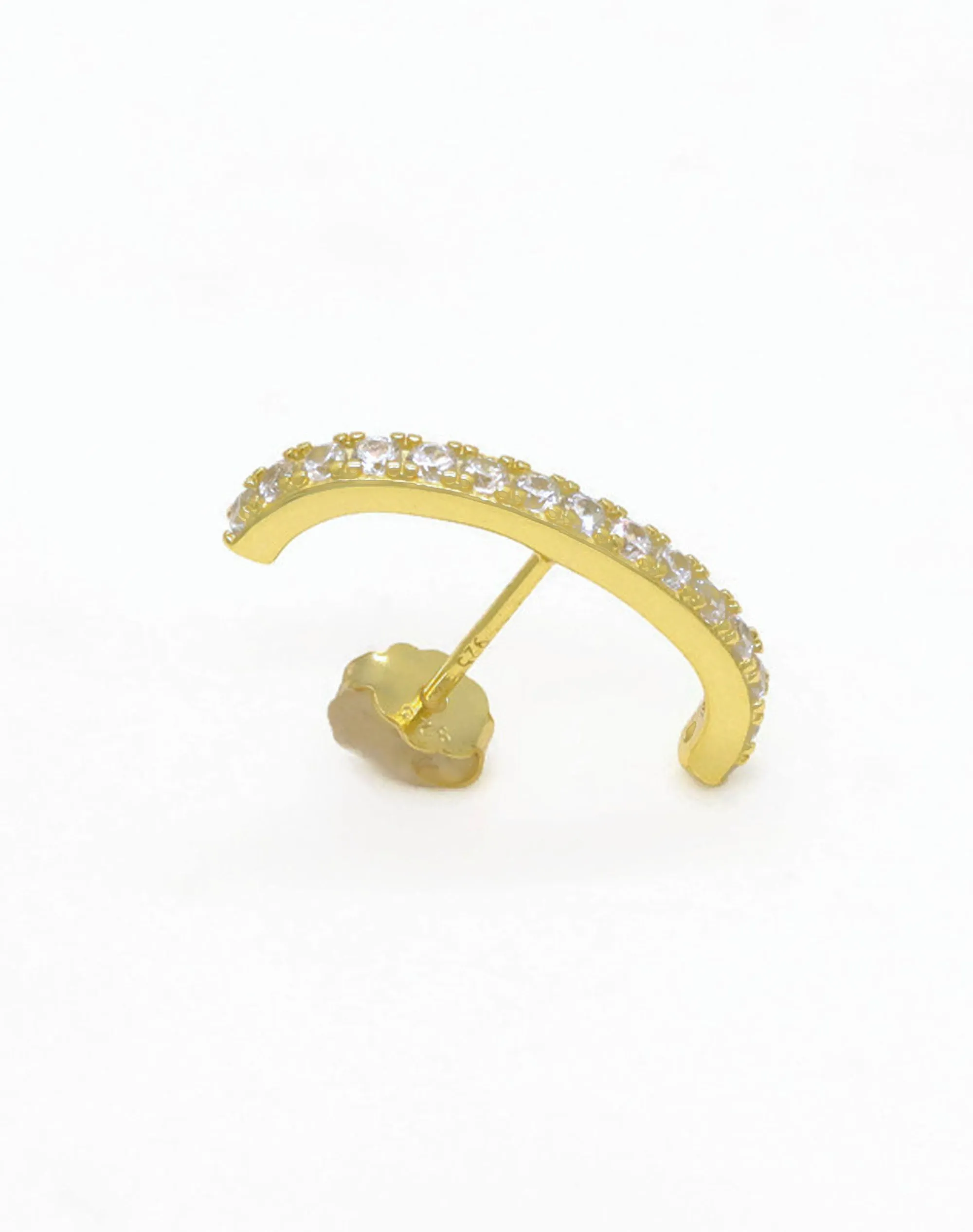 Gold Pave Earrings