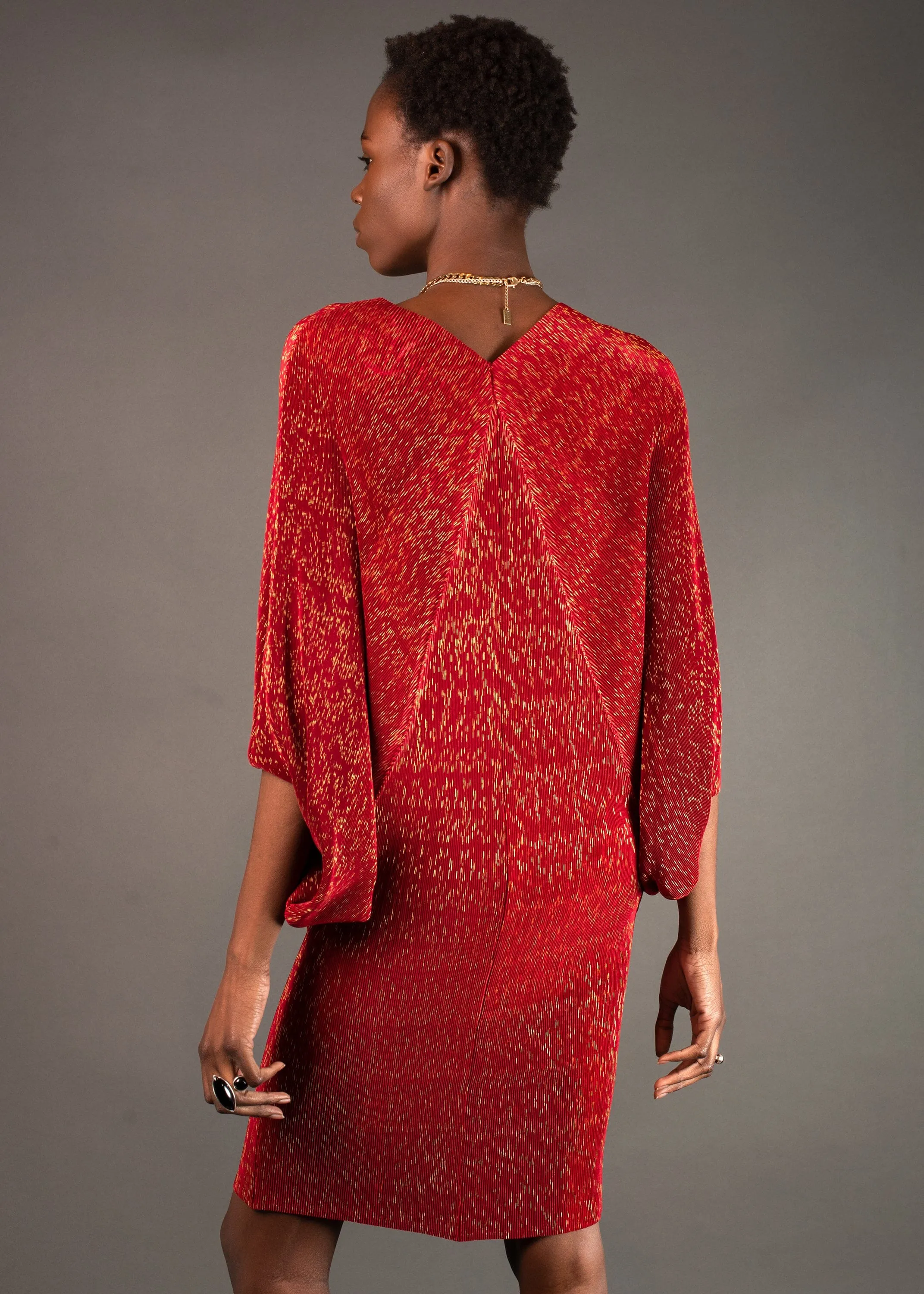Gold Threaded Glam Dress