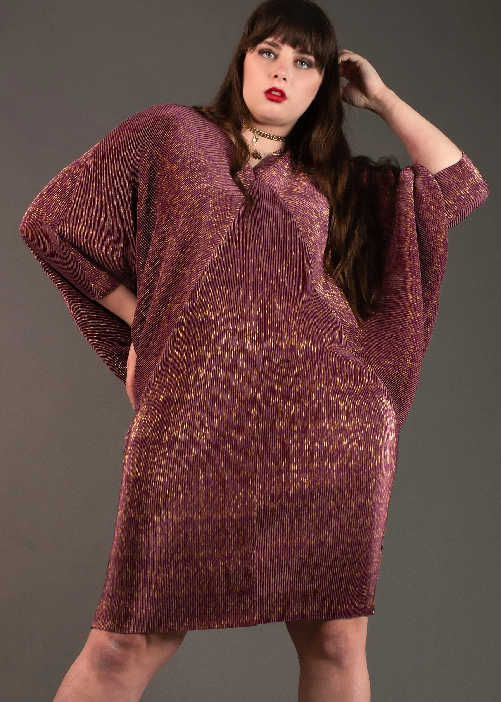Gold Threaded Glam Dress