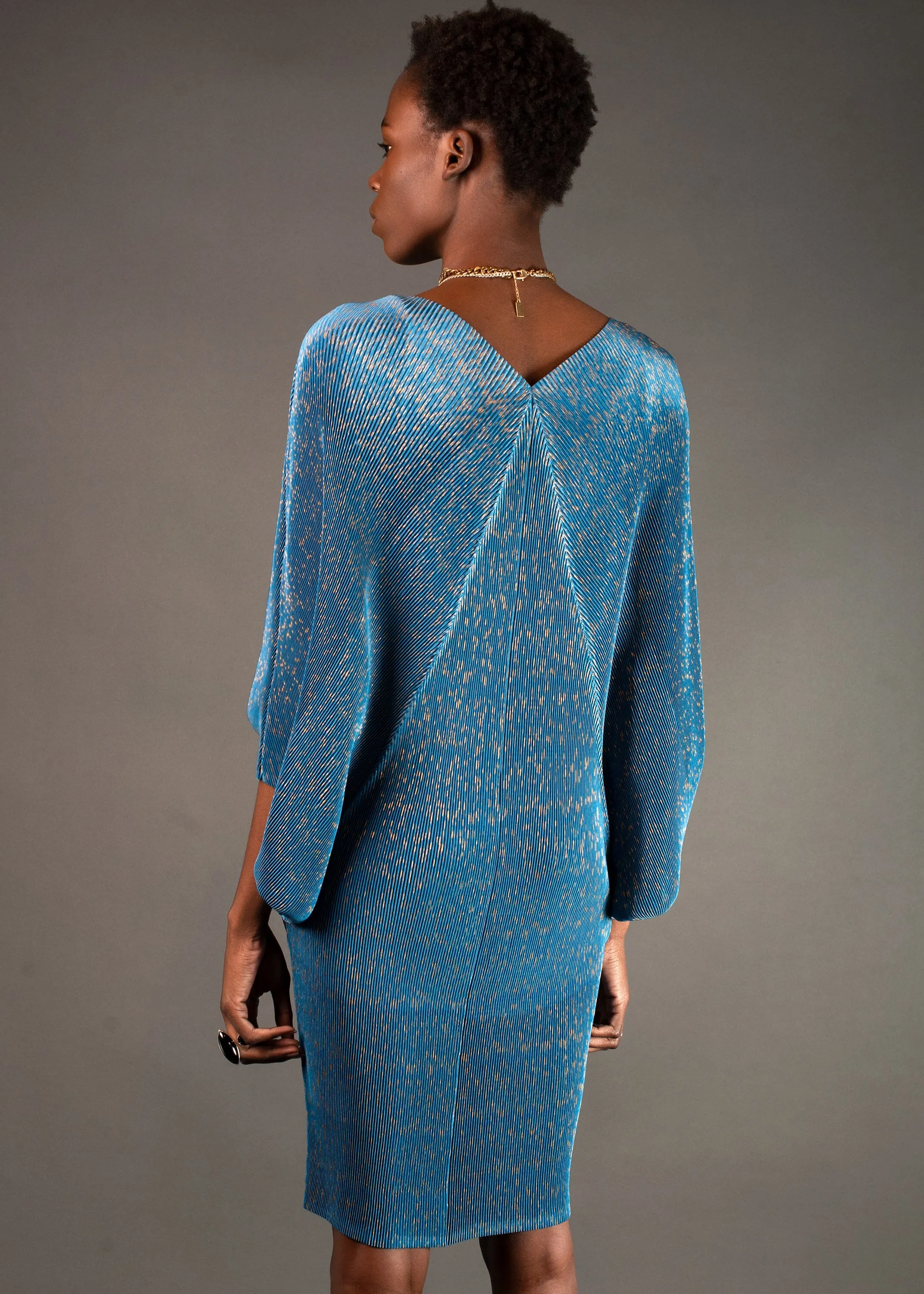 Gold Threaded Glam Dress