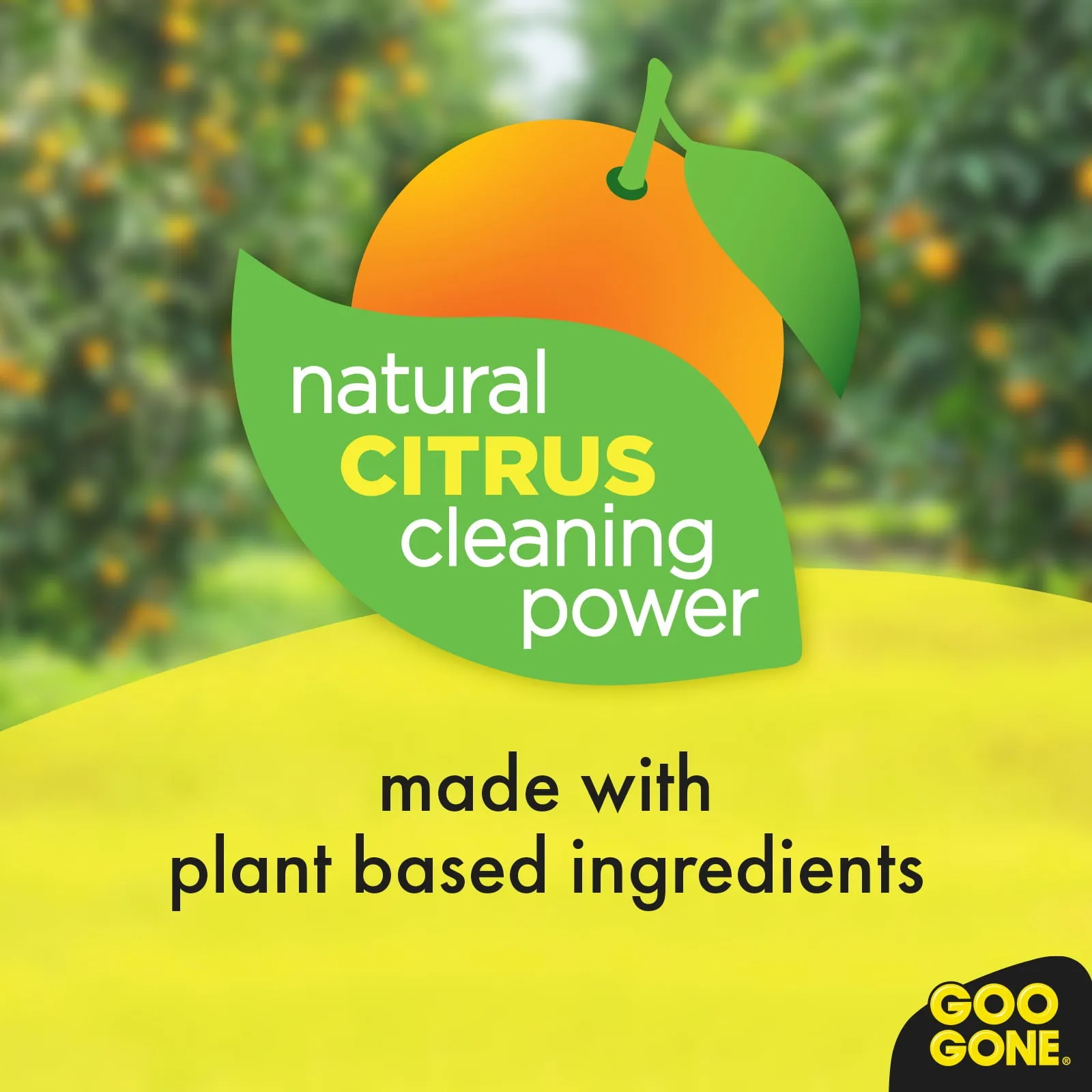 GOO GONE Original ADHESIVE Glue Gum Remover ~ Fresh Citrus & Surface Safe 12Oz
