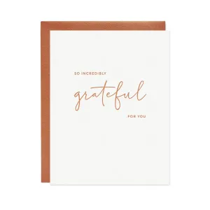 Grateful For You Card