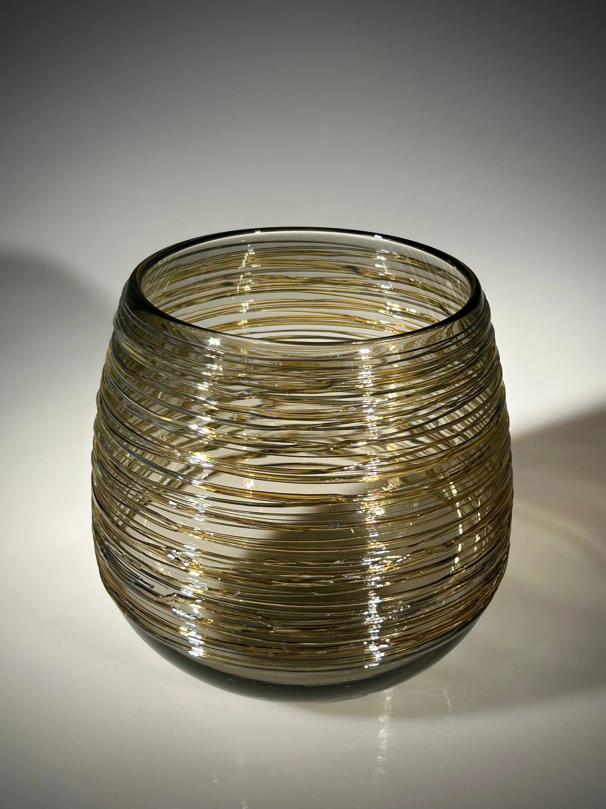 Grey Threaded Bowl