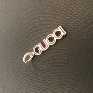 Gucci Block Letter Charm in Red and Green