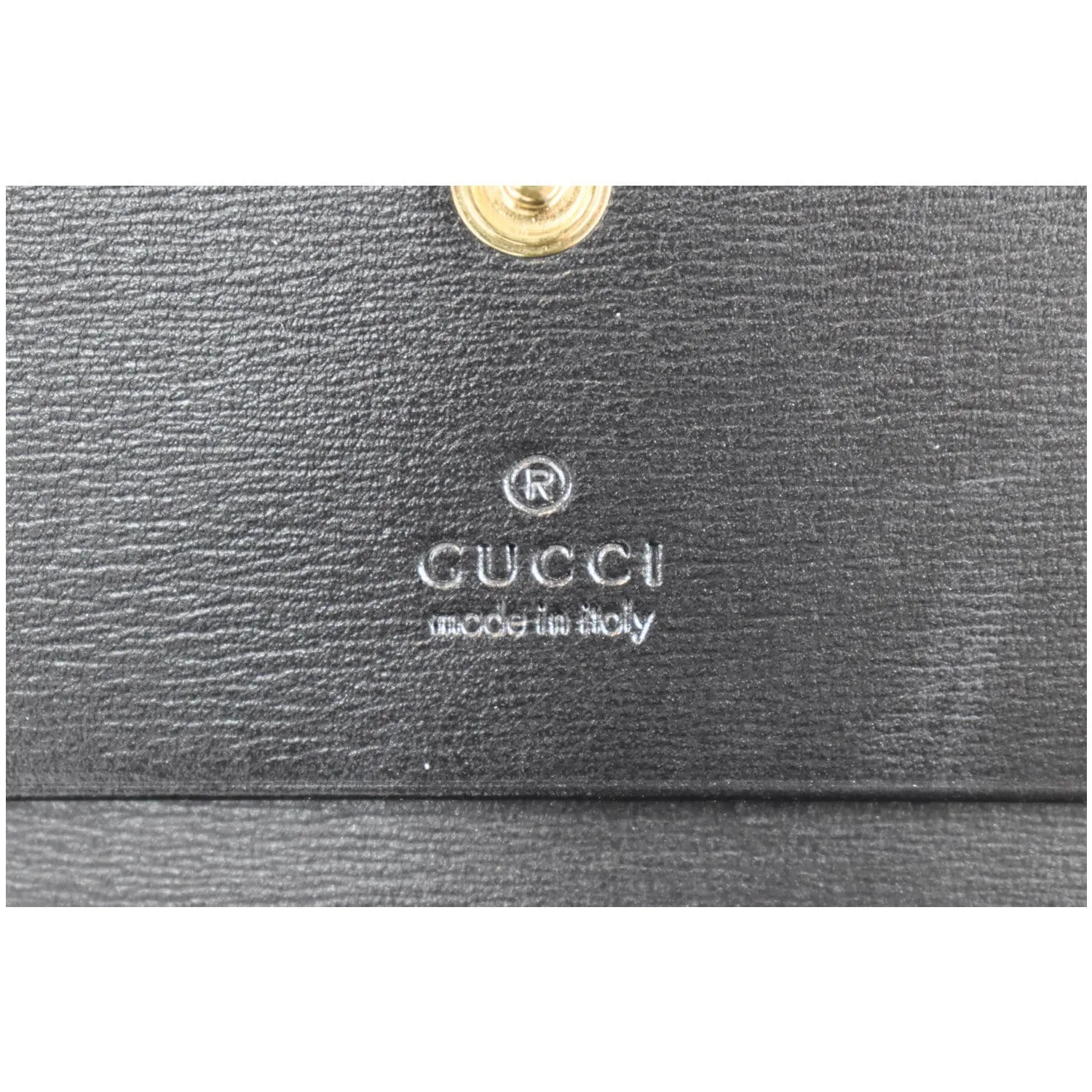 GUCCI Horsebit 1955 Card Case Wallet Black 621887