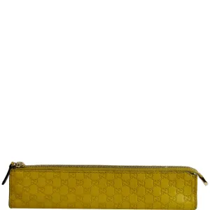 GUCCI Microguccissima Pencil Pouch Yellow 256579