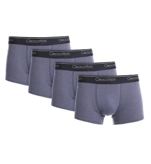 H. BLUE CLEOCOTTON PREMIUM COTTON RICH STRETCH BOXER BRIEF - 4 PK