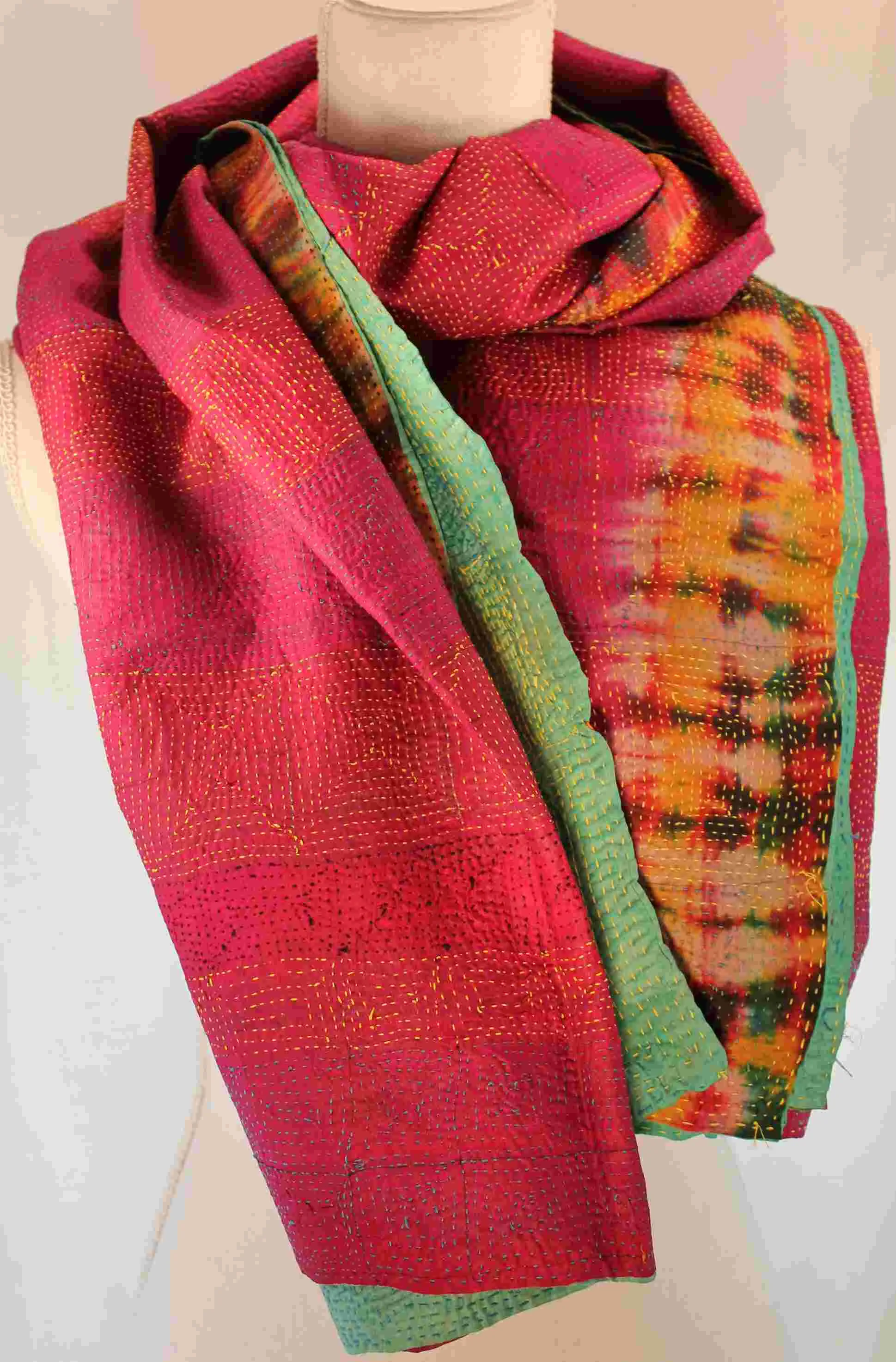 Hand-stitched Silk Scarf