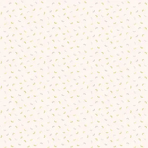 Hand Stitched - Tossed Leaves in Cream