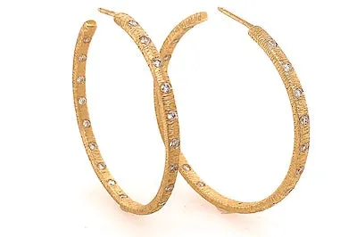 Handmade Textured Hoops