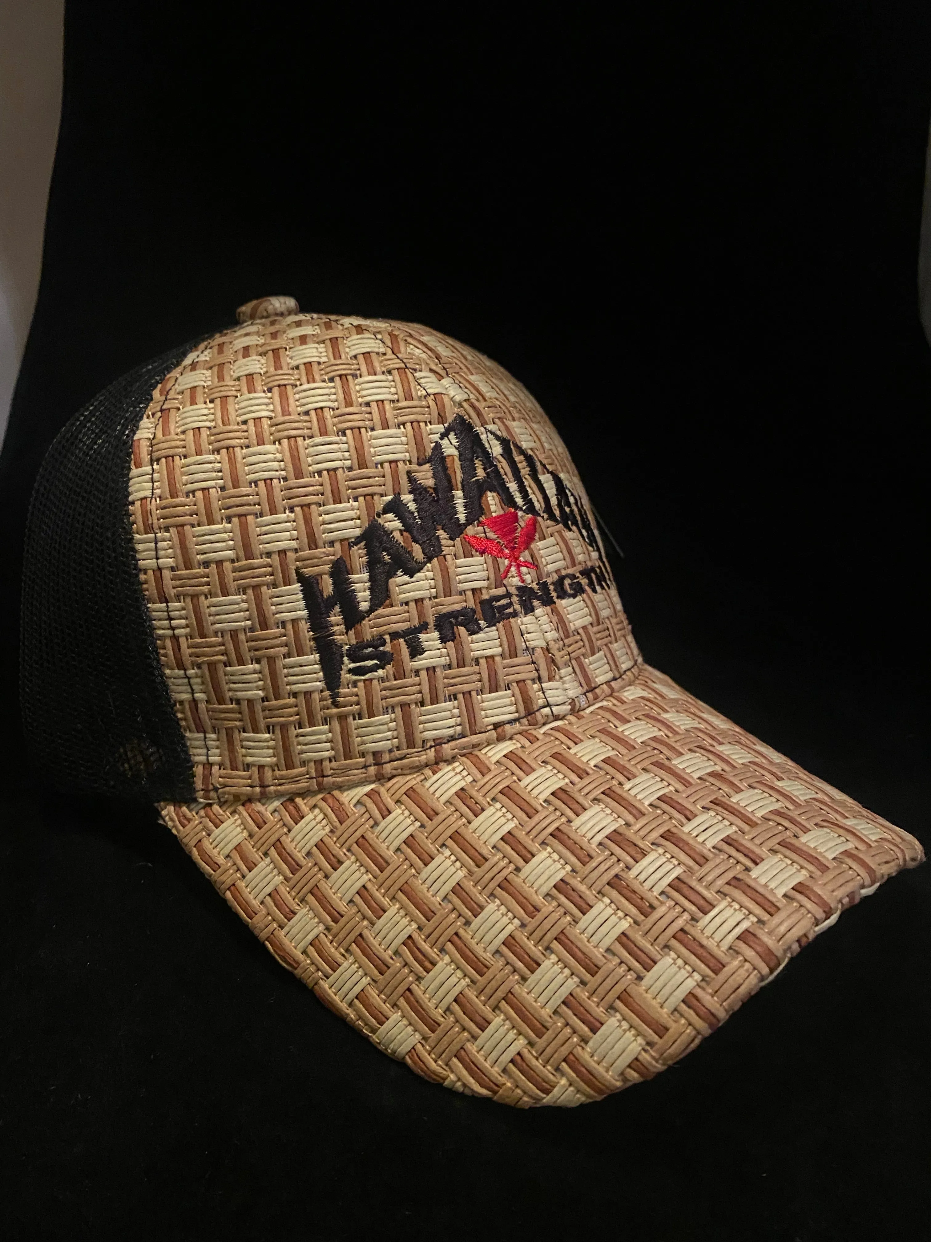 Hawaiian Strength Weave Curved Trucker