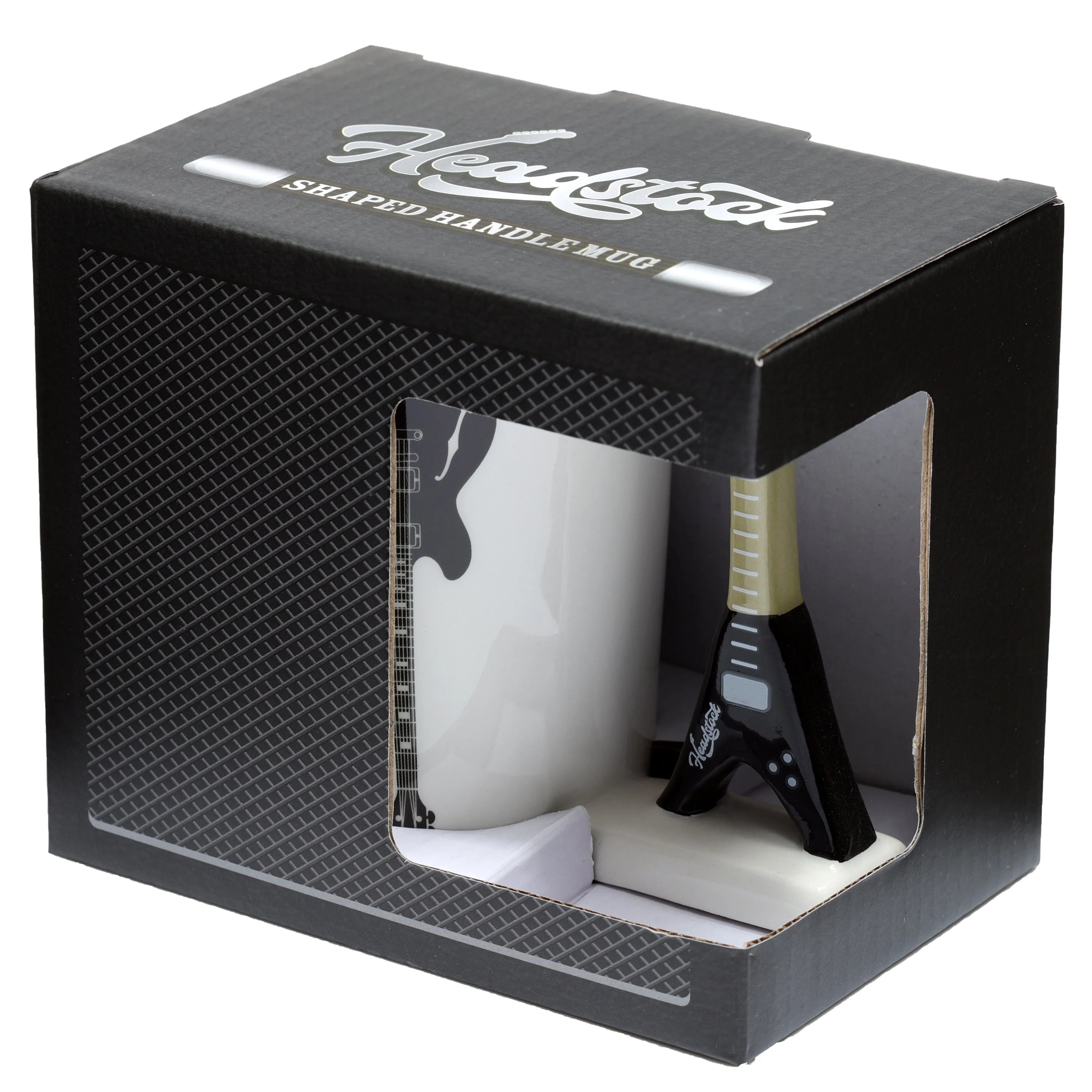 Headstock Guitar Rock Guitar Ceramic Shaped Handle Mug