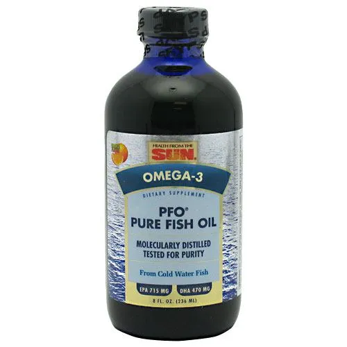 Health From The Sun La Salud Desde El Sol Pfo Puro Aceite De Pescado Natural Jugosa Naranja Suave Gel