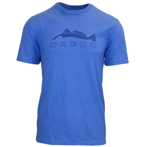 Heathered T-Shirt- Blue