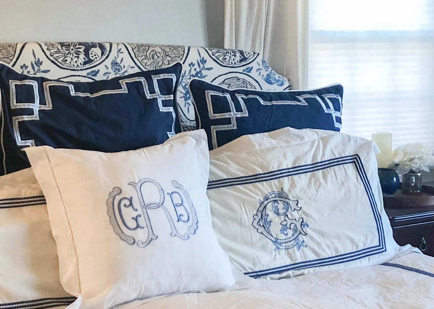 Hemstitched Cotton Pillow sham - 20 x 20