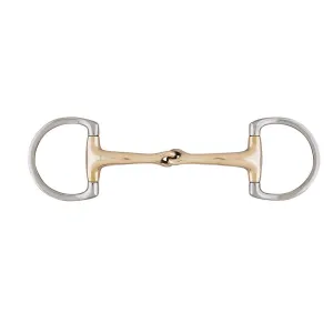 Herm Sprenger Dynamic RS Single Joint Eggbutt bit with D-Shaped Flat Rings