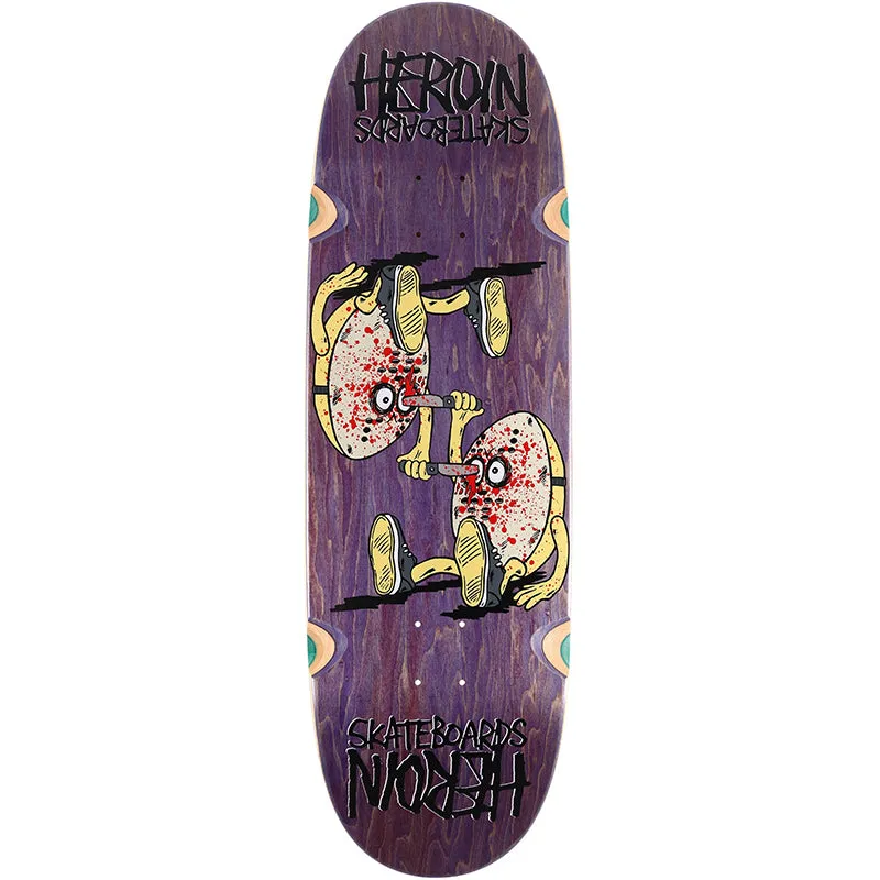 Heroin Skateboards Curb Killer 3 Symmetrical Razor Edge Shape Skateboard Deck - 10.00 (Egg Shape)